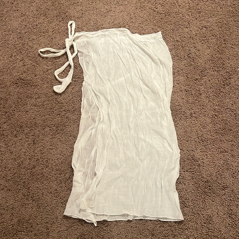 White Bathing suit coverup